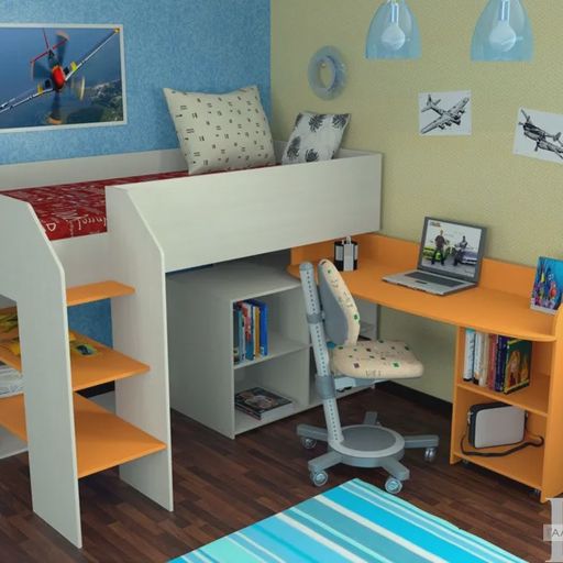 Кровать-чердак «Теремок-2»